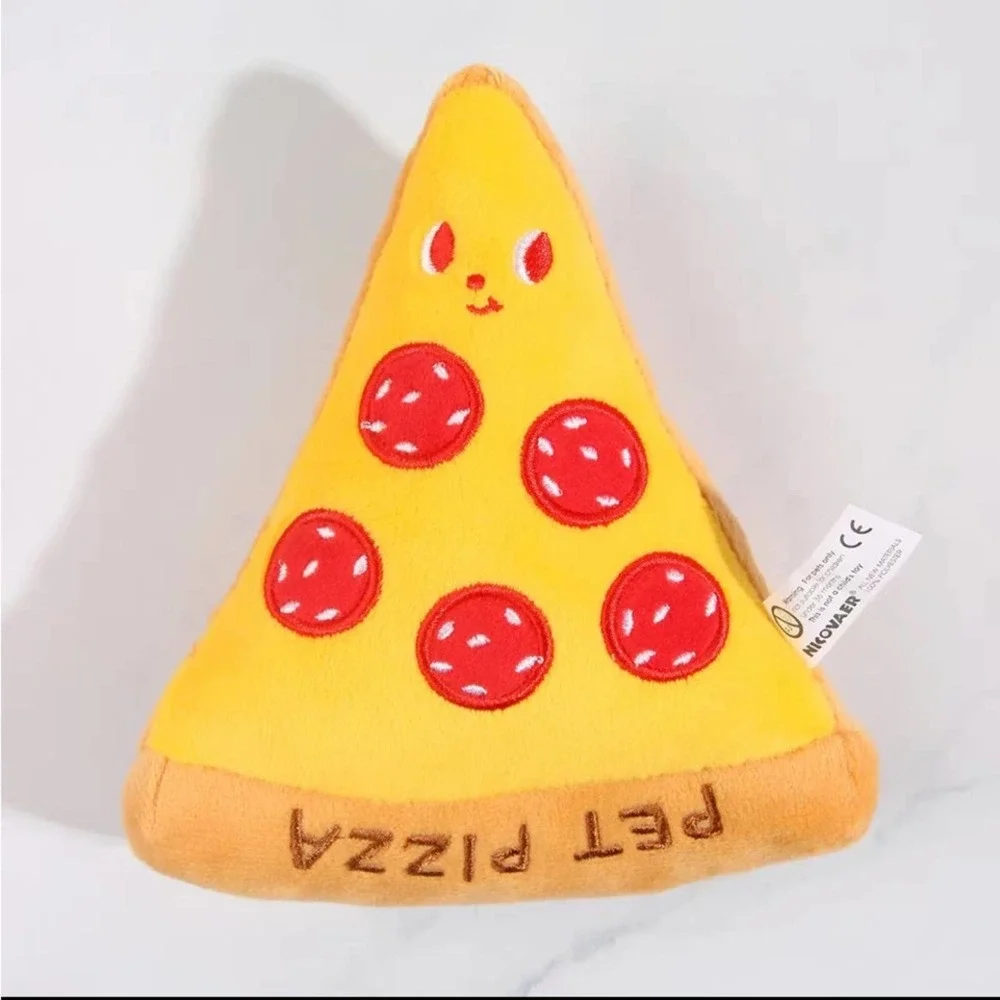 🌟HP🌟Pet Pizza Slice Soft Squeak toy